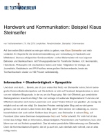 Kommunikation im Handwerk | Klaus Steinseifer im Interview mit der Texthandwerkerin