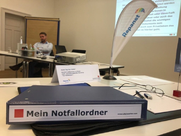 Seminar-/Workshop Notfallplanung von und mit Klaus Steinseifer und Heiko Geiger im Kloster Haydau für Repanet e. V. im November 2019 8