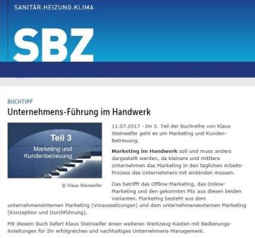 Buchtipp f&uuml;r die Unternehmensf&uuml;hrung im Handwerk | sbz-online