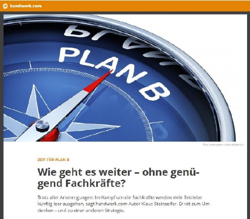 Wie geht es weiter - ohne gen&uuml;gend Fachkr&auml;fte? | handwerk.com im Februar 2018