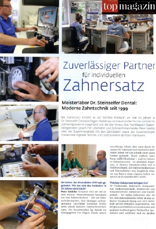 Moderne Zahntechnik seit 1999 | top Magazin Siegen im Fr&uuml;hjahr 2019