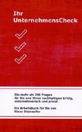 Buchprojekt UnternehmensCheck von Klaus Steinseifer